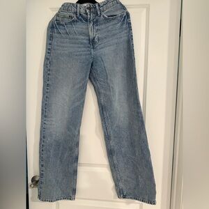 H&M women’s high waisted and wide leg jeans size 6